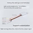 thumbnail image 3 of DC3-24V Mini Penetrable Microwave Radar Motion Sensor Switch - Auto Light on/Off, 30s Delay, for Closet, Corridor White, 3 of 6