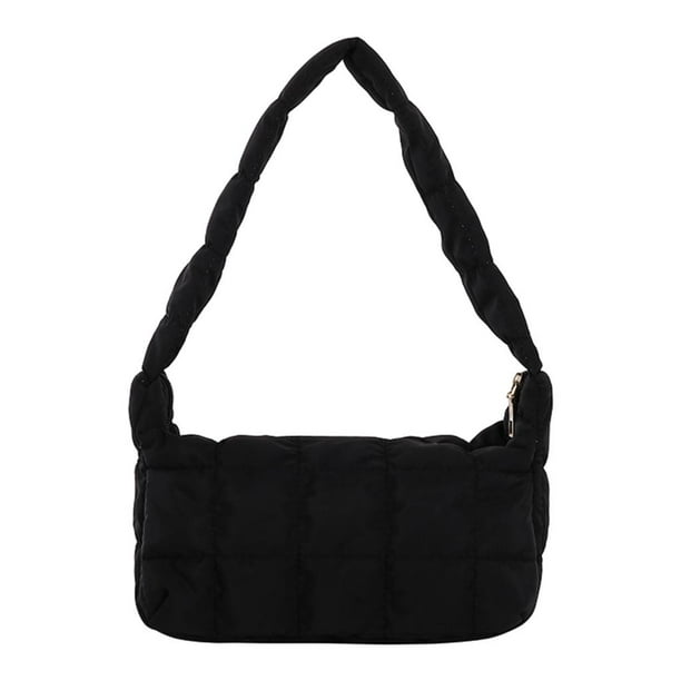 Bolso de hombro acolchado Zulema para mujer negro