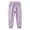 Purple, variant on GobdXE Girls' Solid Jogger Sweatpants with Drawstring Elastic Waist and Pockets Purple,8-9 Years