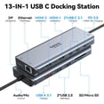 thumbnail image 2 of Estación de acoplamiento USB C Selore 13 en 1 con doble monitor PD de 100 W, 2 of 7