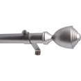 thumbnail image 1 of Tailor & Taylor 1 inch Decorative Curtain Rod, Metal Telescopic Drapery Hardware Set, Adjustable Rod with Designer Cup Finial for Living Room, Kitchen and Windows (36"-72", Silver), 1 of 9