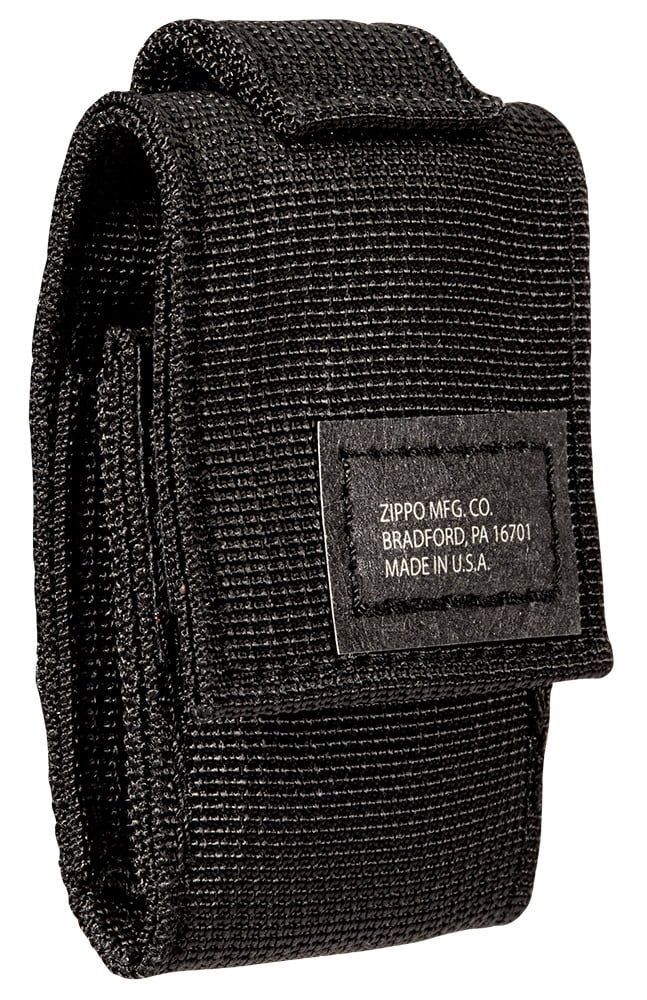 Zippo Black Tactical Pouch and Black Crackle Windproof Lighter Gift Set