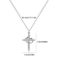 thumbnail image 3 of MOMOJIA Fashionable Crosses Necklace with Crowns Detail Stainless Steel for Adults, 3 of 20