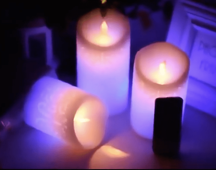 Aman’s Home Presents: 3 Romantic Rechargeable Flameless LED Candles  With Color Changing Remote
