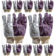 thumbnail image 2 of Grip-USA Palm Safety Unisex Working Gloves, Large, 12 Pairs, Leather Gray, 2 of 6