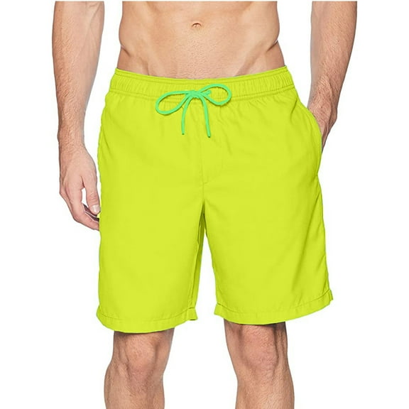 Mens Swimming Trunks Sports Net Beach Shorts Dry Quick With Inner Casual Pants Men's Swimwear