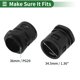 thumbnail image 4 of Glands de cable de 36 mm / PG29 34.5 mm / 1.36" Conector rápido recto de campana de nylon PA6 negro 2 piezas, 4 of 7