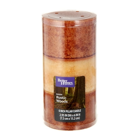 candle woods warm rustic gardens better homes pillar