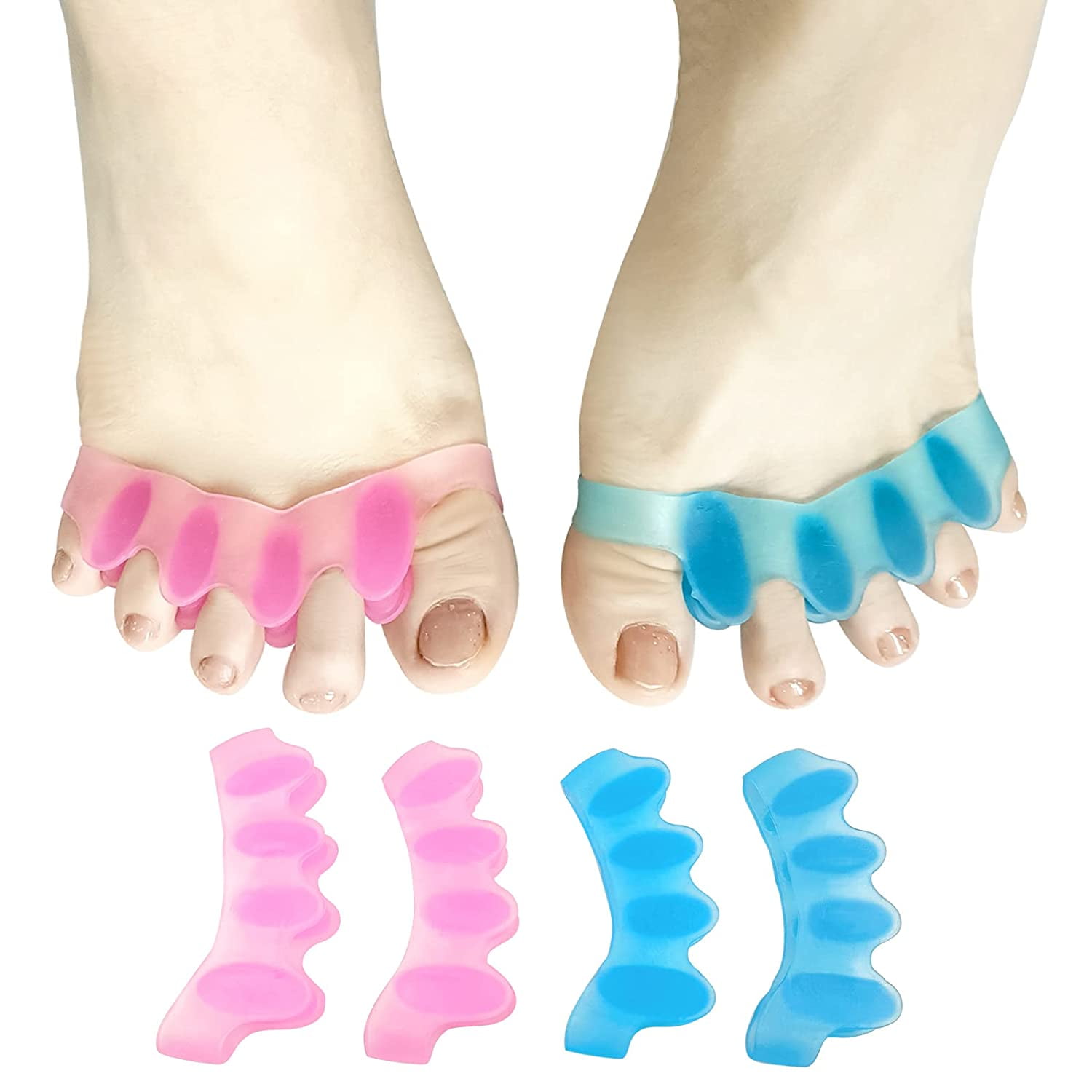 Toe Spacers for Feet Women,Toe Separators for Men,Relieves ...