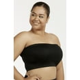 thumbnail image 2 of 6 Packs of Sofra Women's Plus Size Seamless Strapless Off Shoulder Bandeau Tube Bra Tops w/ No Pad, 2 of 5