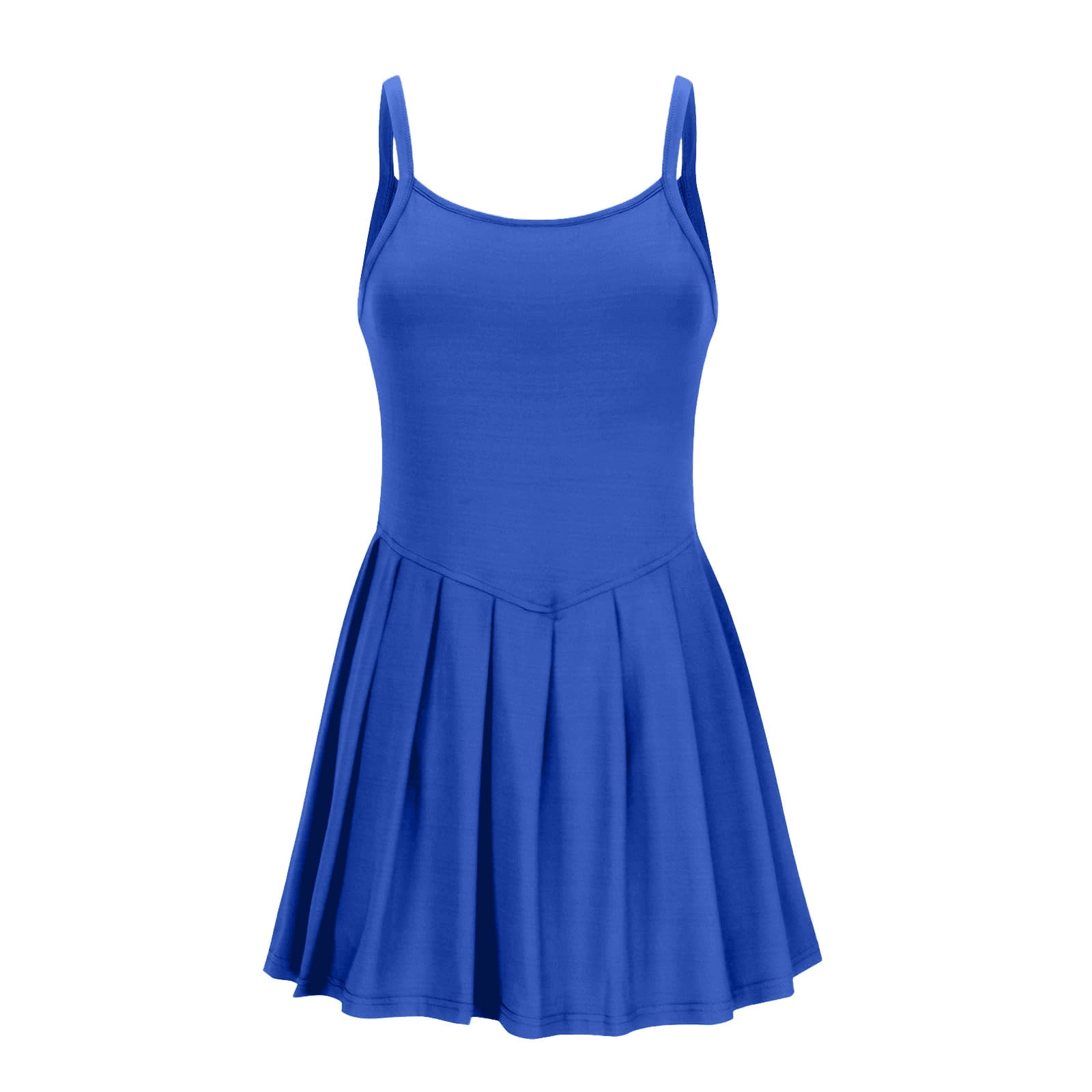 QATAINLAV Sale of The Day! Women's Athletic Tennis Dress with Built-in Shorts Zip Sleeveless Mini Workout Golf Dresses Outdoor Running Sports Romper White M