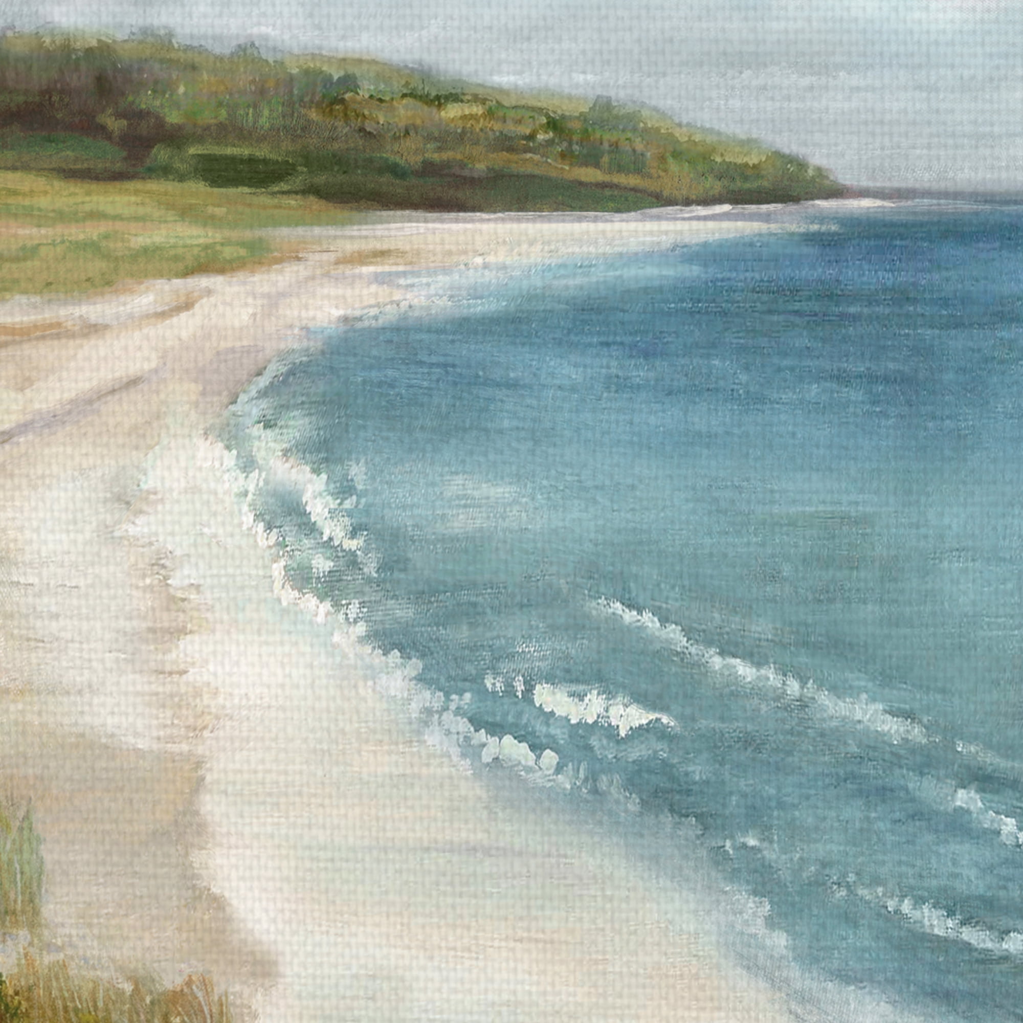 Shoreline Stroll by Paul Duncan Beach Coastal Canvas Art