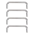 thumbnail image 1 of SHISUYAN 4 Pcs Équipement Industriel Poignées en Fer Robuste en Forme de U (Argent), 1 of 8