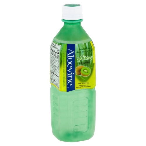 Aloevine Aloe Vera Drink, with Aloe Pulp, Kiwi, 16.9 fl oz 20 pack