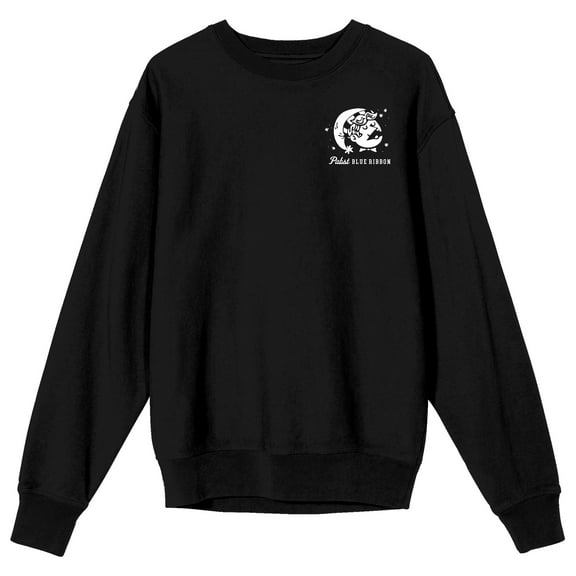 Pabst Blue Ribbon Holiday Special Edition Men's Black Crew Neck Sweatshirt