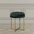 thumbnail image 4 of Hillsdale Furniture Maura Tufted Backless Metal Vanity Stool, Emerald Green Velvet, 4 of 6