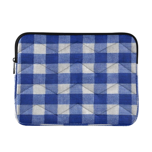 RMDQTR 16in Laptop Bag Briefcases Computer Inner Bags Computer Bags Laptop Sleeves Work Travel School Bag Deep Blue Checkered