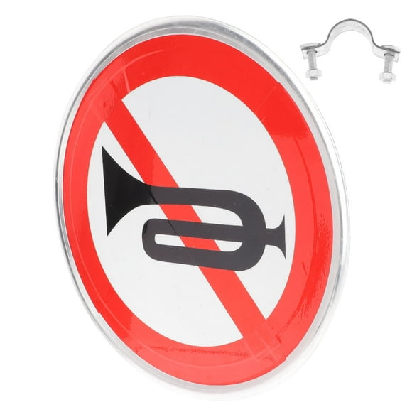 No Horn Symbol Sign No Horn Sign Aluminum Sheet No Horn Sign for Warning