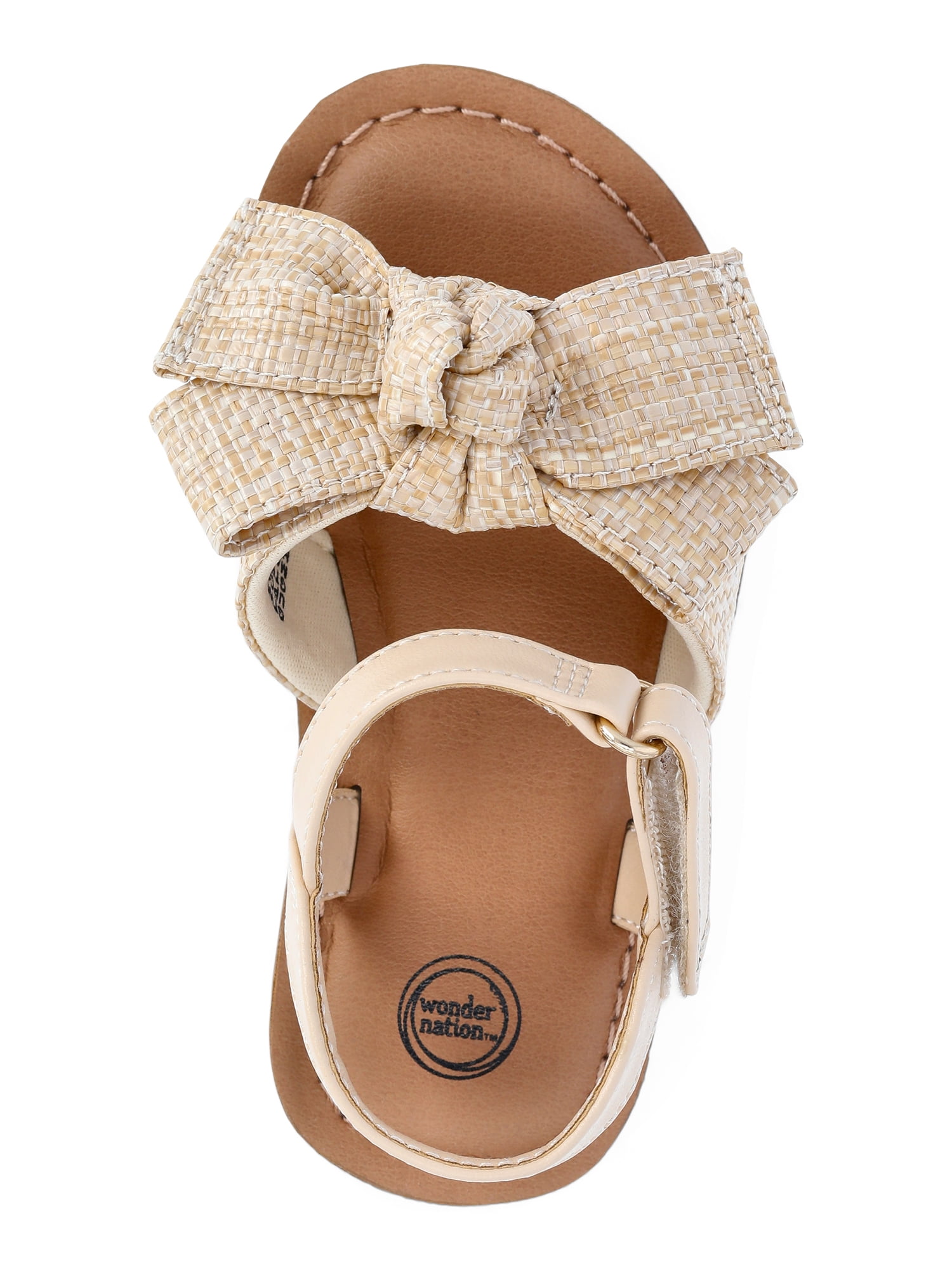 Wonder Nation Toddler Girls Bow Sandals