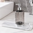 thumbnail image 6 of Round Wave Design Hand Soap Dispenser Bottle, Stylish Refillable Lotion Pump Container for Bathroom and Kitchen, Decorative Hand Wash Bottle for Modern Home Sink Station and Vanity Use, 420ml, Gray, 6 of 7