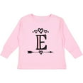thumbnail image 3 of Inktastic Letter E Monogram Tribal Arrow Girls Long Sleeve Toddler T-Shirt, 3 of 5