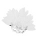 thumbnail image 5 of Máscara de plumas artificiales de media cara, accesorio de moda para fiesta de disfraces de cosplay Plata, 5 of 8