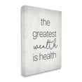 thumbnail image 3 of Stupell Industries Greatest Wealth Is Health Phrase Graphic Art Gallery Wrapped Canvas Print Wall Art, Design by Lil' Rue, 3 of 7