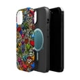 thumbnail image 2 of DistinctInk Tough Case for Apple iPhone 15 PLUS (6.7" Screen), Compatible with MagSafe Charging - "Vibrant Urban Expressions: Graffiti-inspired Street Art", 2 of 6