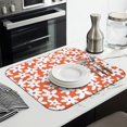 thumbnail image 3 of Daisy Flower Microfiber Dish Drying Mat for Kitchen Counter Absorbent Pad Foldable Spring Summer Floral Rack Mat 16x18 Inch, 3 of 7