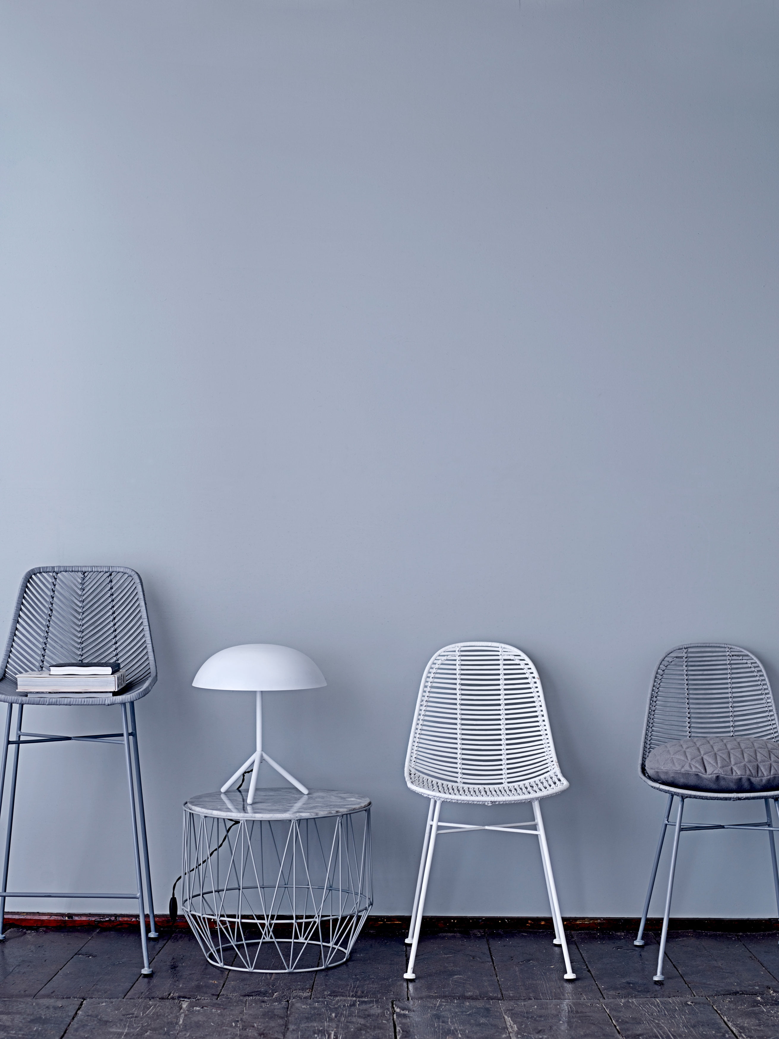 Rattan bar stool with metal frame hot sale