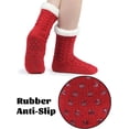 thumbnail image 5 of LZLINGMEI Slipper Socks for Women with Gripper  Winter Non Slip Thick Fuzzy Socks Warm Cozy Christmas Gift, 5 of 6