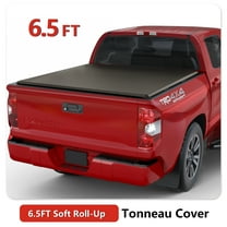 TOPRONE Soft Roll Up Tonneau Cover Fits 2007-2021 Tundra with 6.5ft (78.7in) Truck Bed w/ track system