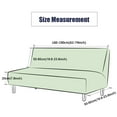 thumbnail image 4 of Dowbom Stretch Armless Futon Cover Printed,Futon Slipcover Full Size Sofa Bed Slipcover Protector with Elastic Bottom Washable Foldable Futon Couch Cover for Without Armrests Sofa bed-M(160-190cm)-L, 4 of 6