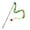 Green, variant on Interactive Snake Shaped Cat Teaser Wand Toy with Bell Green for Indoor Cats Play