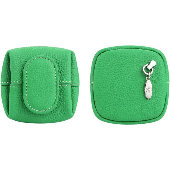 Mini Lychee Pattern Coin Purse, Solid Color Mini Coin Purse for Women with Zipper and Key Buckle, Earphone & Essentials Storage Bag