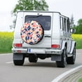 thumbnail image 7 of Kll Hand Painted Abstract Leopard Print Tire Cover,Universal Wheel Tire Cover For Trailer, Rv, Suv, Truck,Camper And Many Vehicle,(17 Inch), 7 of 7