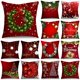 thumbnail image 2 of Fundas de almohada de Navidad para sofá, decoración del hogar, corona de Adviento, adorno de bolas, regalos de Navidad, 40/45/50cm, 2 of 4