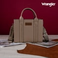 thumbnail image 5 of Wrangler Medium Tote Bag for Women Designer Satchel Handbags Top-handle Purses with Strap, Natural-Khaki, 5 of 7