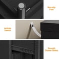 thumbnail image 4 of May in Color Fluted 3 Drawer Dresser Set of 2, Wood Closet Organizer for Bedroom, Living Room, Entryway, Black, 4 of 10