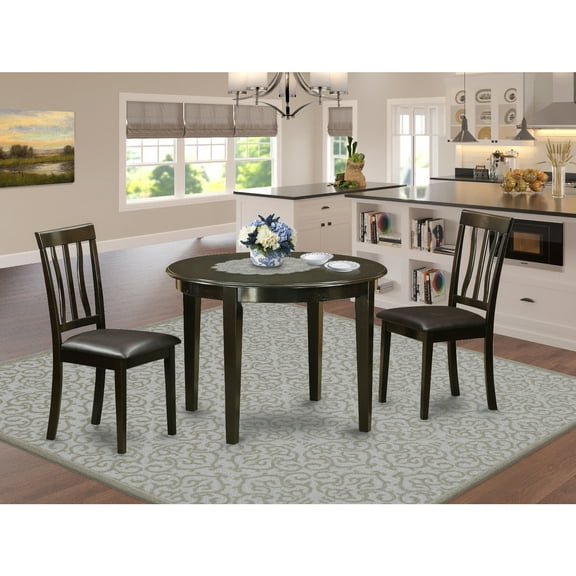 Round Kitchen Dinette Set - 42 Inch Table & 4 Chairs - Dining Room Table Set