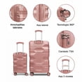 thumbnail image 3 of Set 2 Maletas De Viaje Ruedas 360 Grande 25 Kg Y Carry On 10 Kg Con Candado, 3 of 5