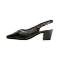 thumbnail image 3 of PEERAGE Alanis Women's Wide Width Leather Slingback Pumps, 3 of 6