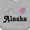 thumbnail image 4 of Inktastic Alaska Butterfly Girls Baby Bib, 4 of 4