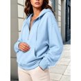 thumbnail image 5 of Women'S Hoodies Fall Fashion Outfits Workout Sweatshirts Y2k Winter Zip Up Jackets Oversized Tops M, 5 of 7