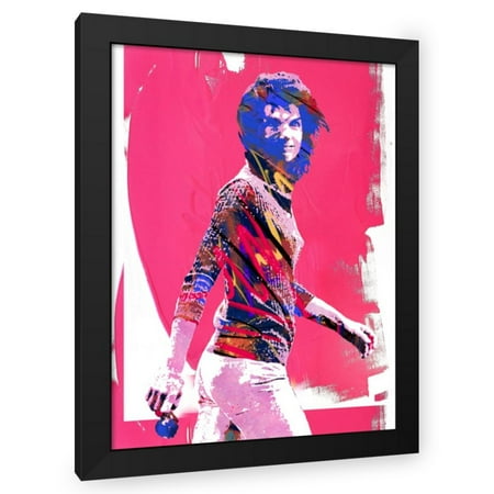 Stephen Chambers 19x24 Black Modern Wood Framed Wall Art Titled - Jackie Kennedy