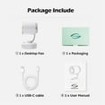thumbnail image 6 of Cyfrone Portable Small Aroma Desk Fan - USB-C Rechargeable 4000mAh 4 Speeds Mini Quiet Table Fans Tilt Adjustable for Bedroom Office & Home, 6 of 8