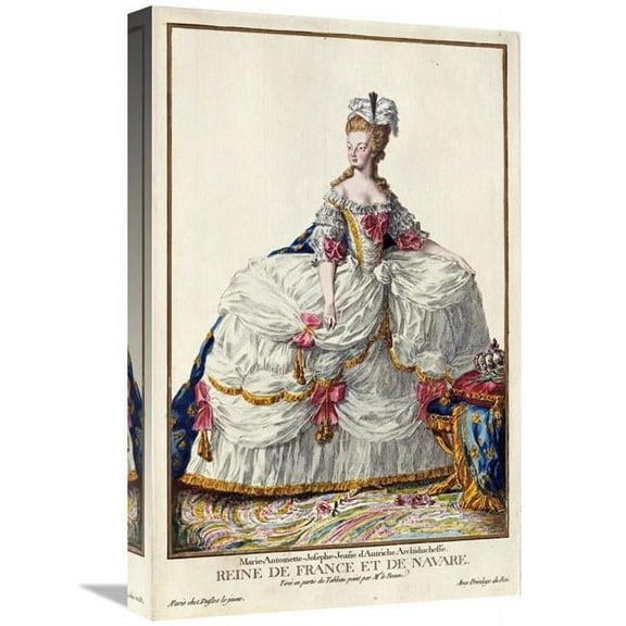 22 in. Marie Antoinette Art Print - Pierre Duflos