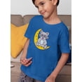 thumbnail image 2 of Raccoon Sitting On The Moon T-Shirt Toddler -Image by Shutterstock,  4 Toddler, 2 of 4