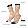 thumbnail image 2 of Yiaed Bee Gnome Print Great elasticity Crew Socks Sports socks for Men and Women, 2 of 5