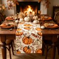 thumbnail image 6 of SLYNSHome Thanksgiving Pumpkin Table Runner, Fall Botanical Print Table Flag, Harvest Holiday Tablecloth for Dining Room Kitchen Home Party Decor, 6 of 6